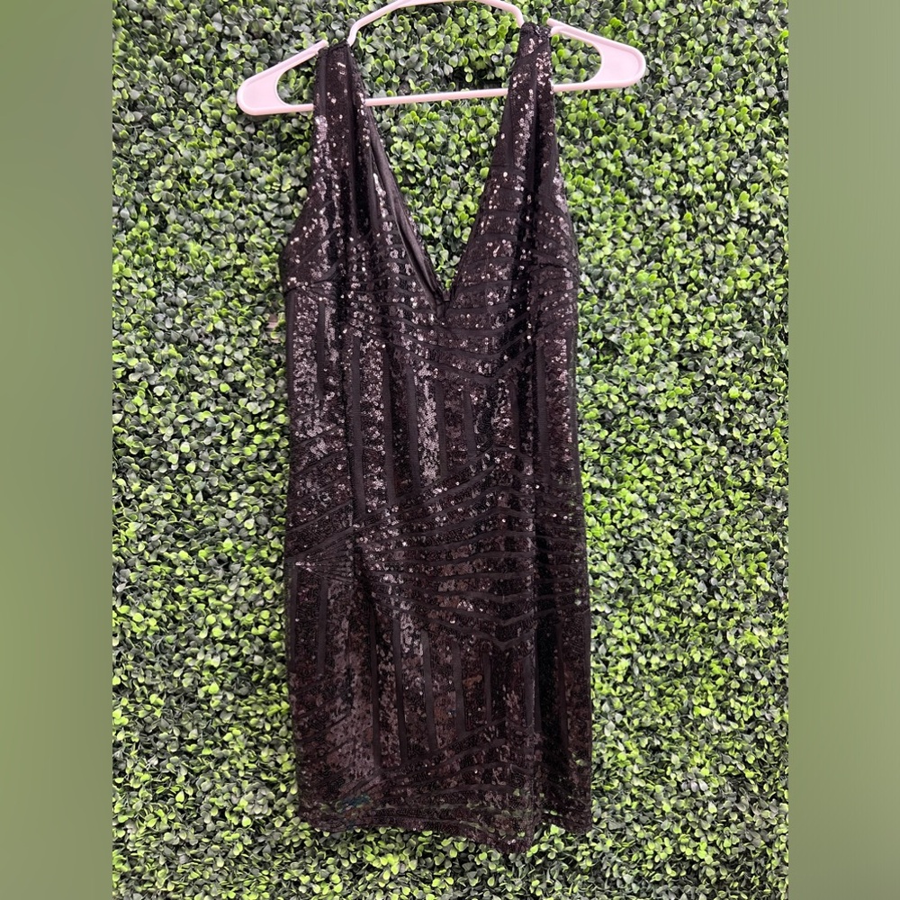 Memorose Black Sequin Dress